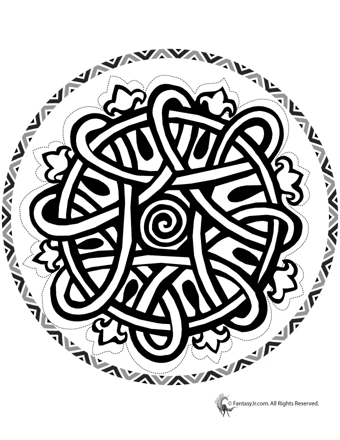 Celtic Knot Coloring Pages 4