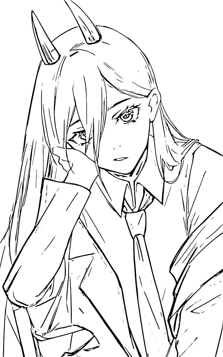 Chainsaw Man Coloring Pages 10