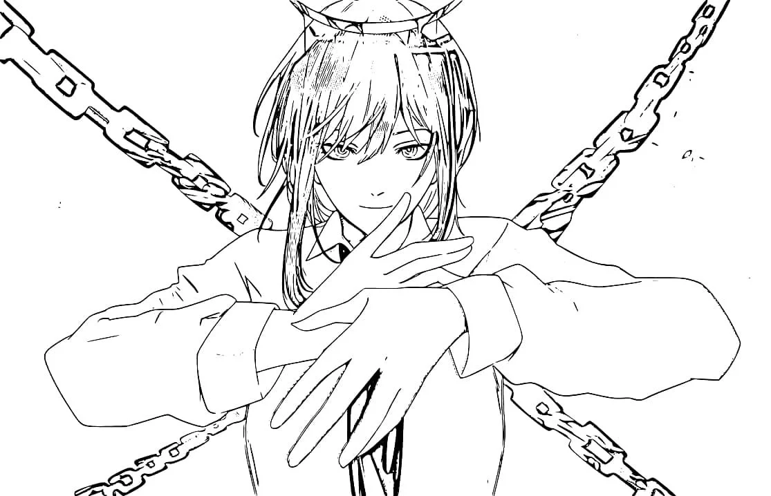 Chainsaw Man Coloring Pages 19
