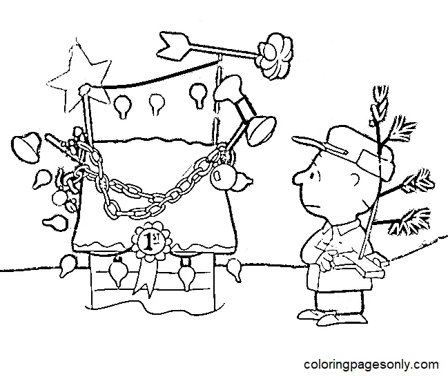 Charlie Brown Christmas Coloring Pages 10