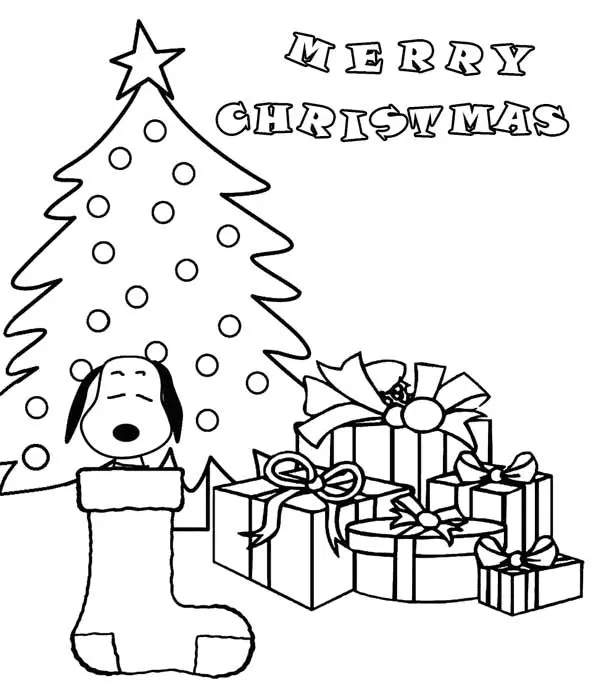 Charlie Brown Christmas Coloring Pages 12