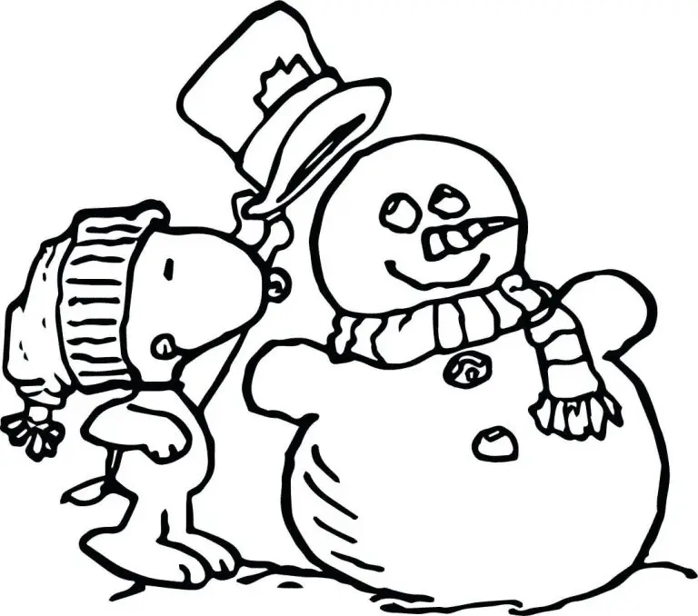 Charlie Brown Christmas Coloring Pages 16
