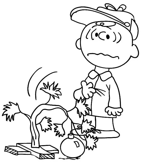 Charlie Brown Christmas Coloring Pages 18