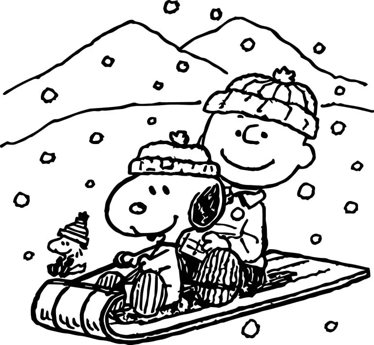Charlie Brown Christmas Coloring Pages 3