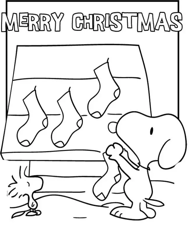 Charlie Brown Christmas Coloring Pages 6