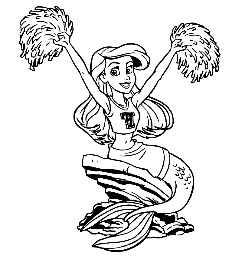 Desenhos de Animadora de Torcida Para Colori 12