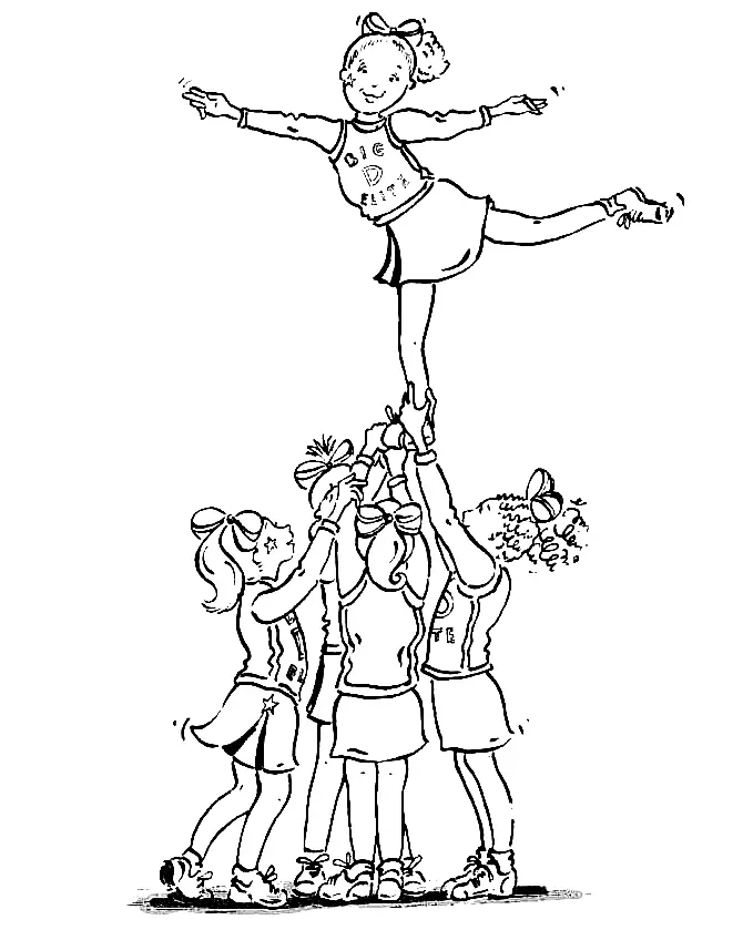 Desenhos de Animadora de Torcida Para Colori 16