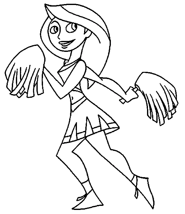 Desenhos de Animadora de Torcida Para Colori 26
