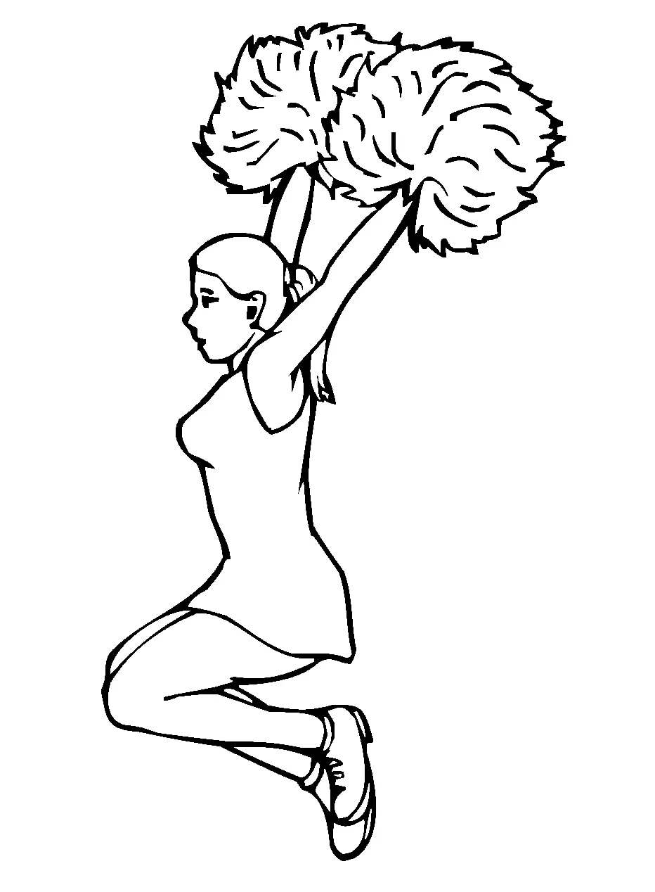 Desenhos de Animadora de Torcida Para Colori 31