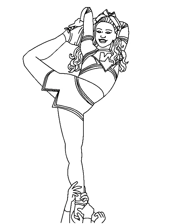 Desenhos de Animadora de Torcida Para Colori 7