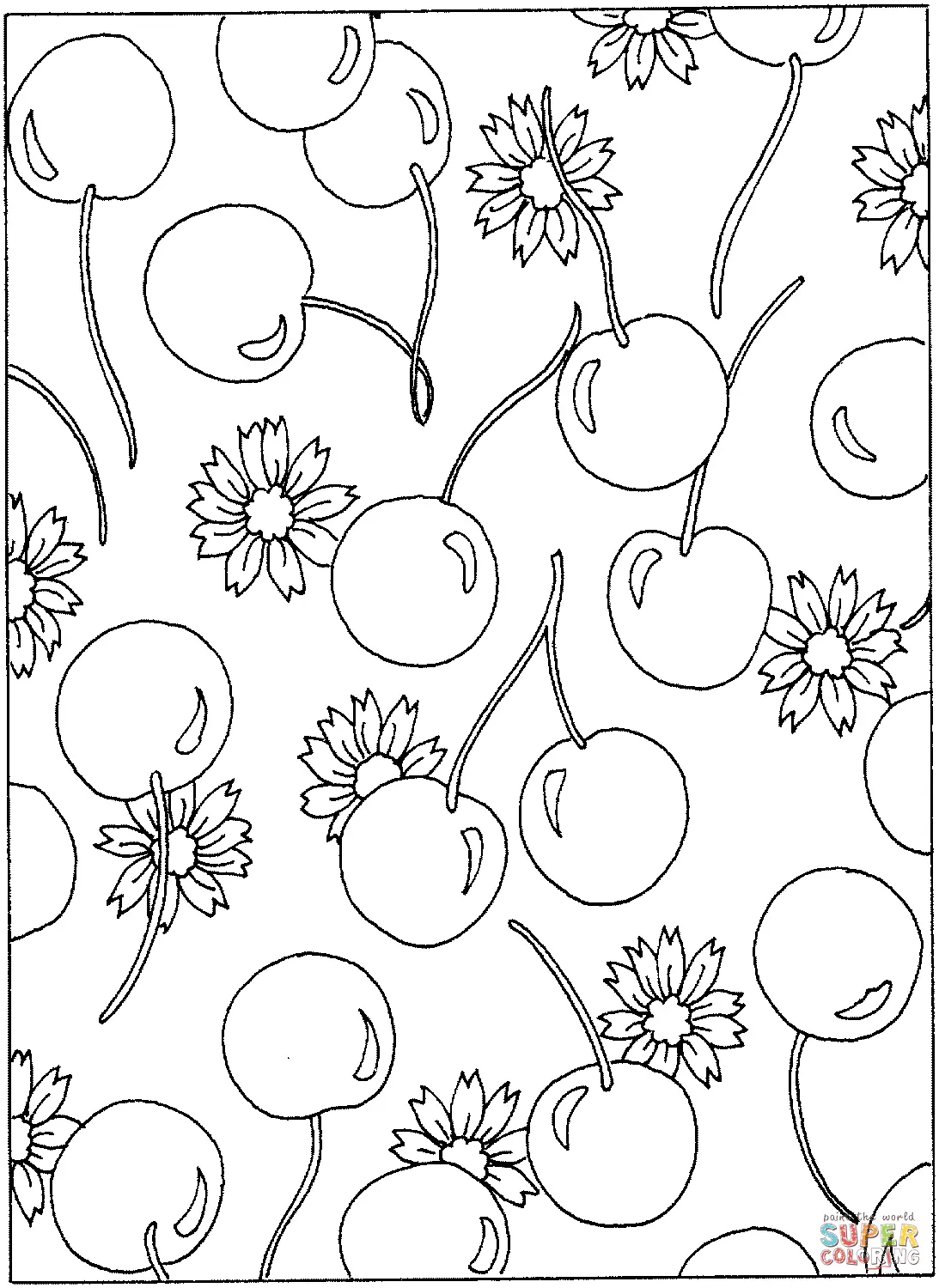 Kirschblüten Ausmalbilder 25