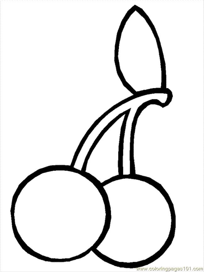 Cherry Coloring Pages 16