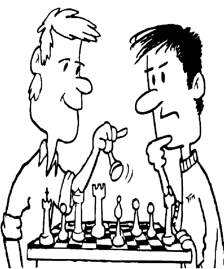 Schach Ausmalbilder 21