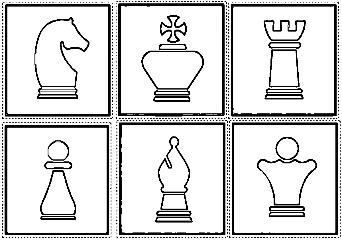 Schach Ausmalbilder 5