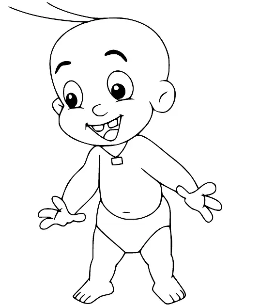 Chhota Bheem Para Colorear 15