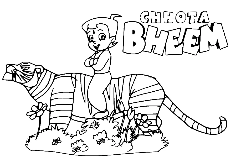 Chhota Bheem Para Colorear 20