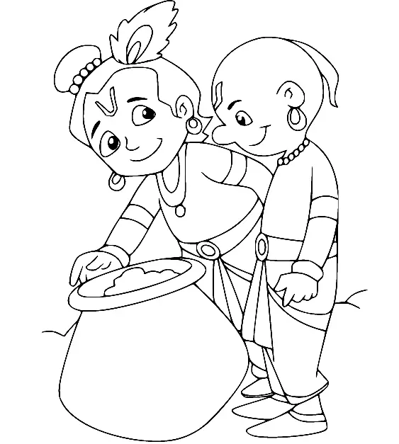 Chhota Bheem Para Colorear 25