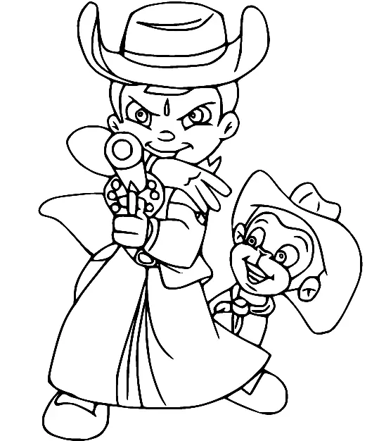 Chhota Bheem Para Colorear 26