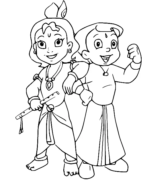 Chhota Bheem Para Colorear 3