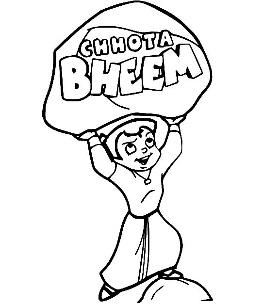 Chhota Bheem Para Colorear 45