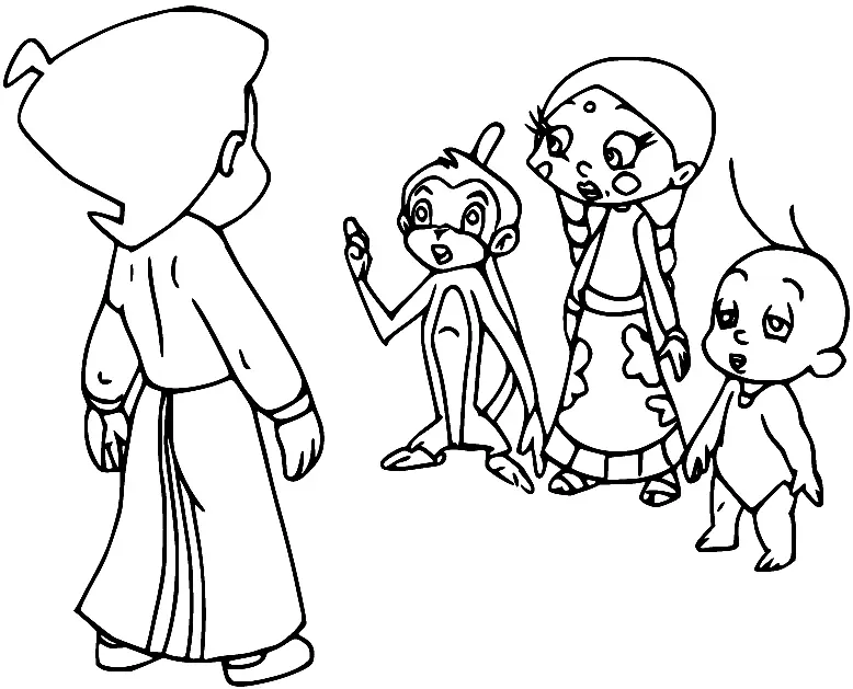 Chhota Bheem Para Colorear 53