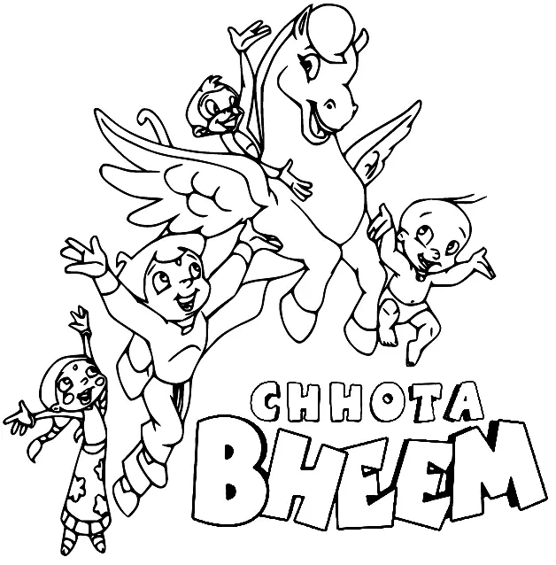 Chhota Bheem Para Colorear 57