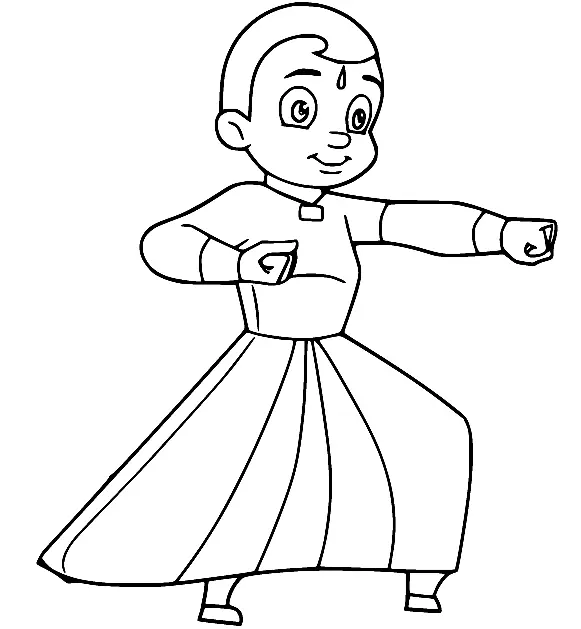 Chhota Bheem Para Colorear