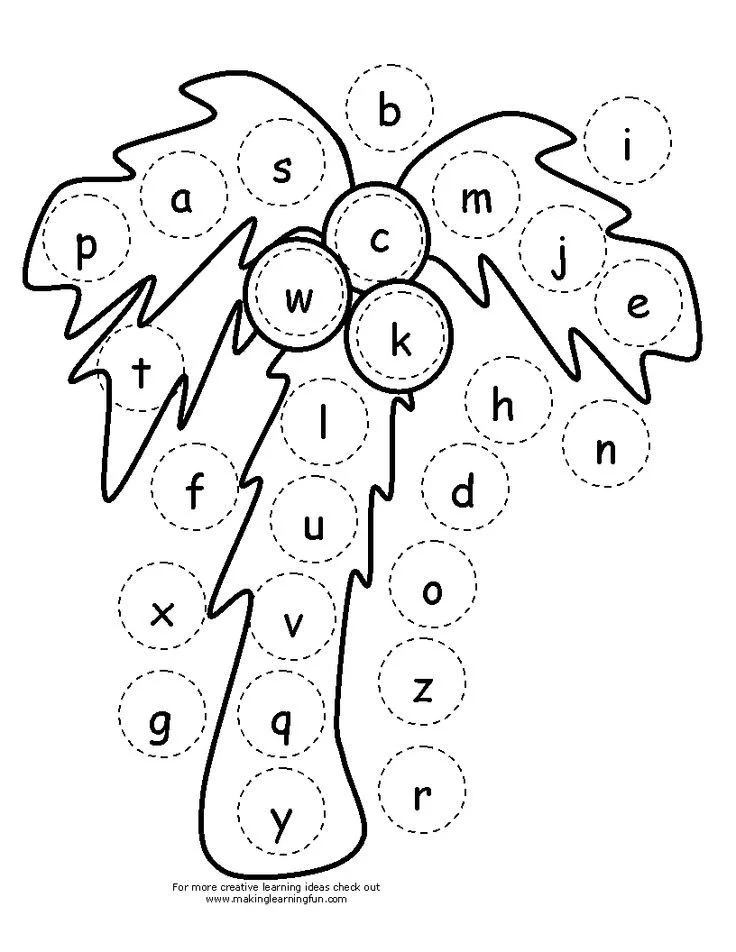 Chicka Chicka Boom Boom Coloring Pages 4