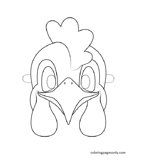 Desenhos de Frango Para Colorir 10
