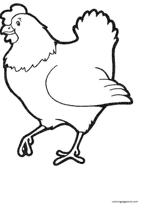 Desenhos de Frango Para Colorir 17