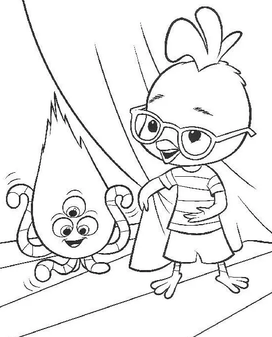 Chicken Little Coloring Pages 12