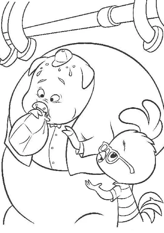 Chicken Little Coloring Pages 28
