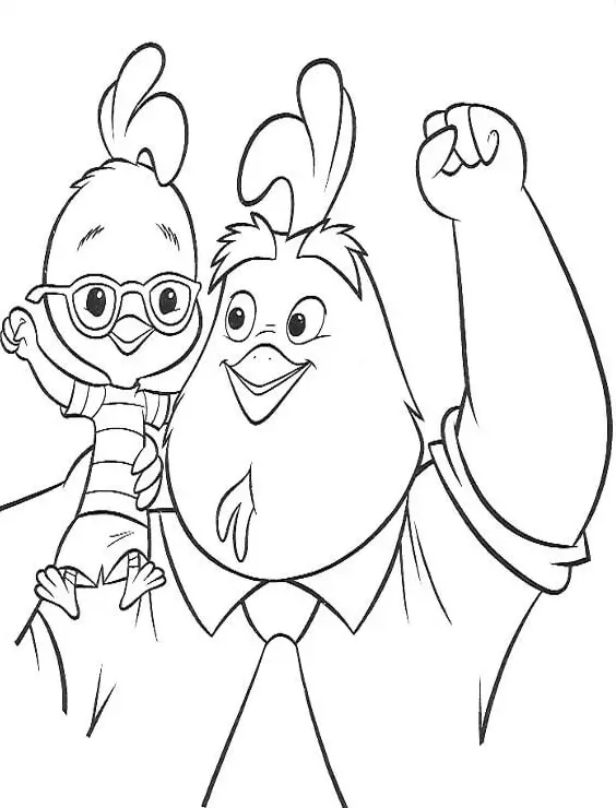 Chicken Little Coloring Pages 8