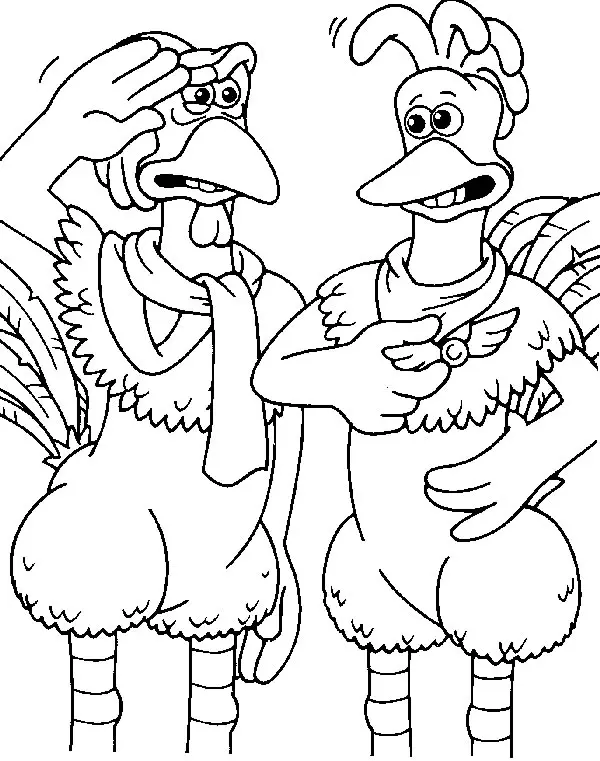Chicken Run Coloring Pages 16