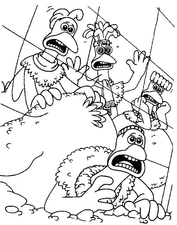 Chicken Run Coloring Pages 17
