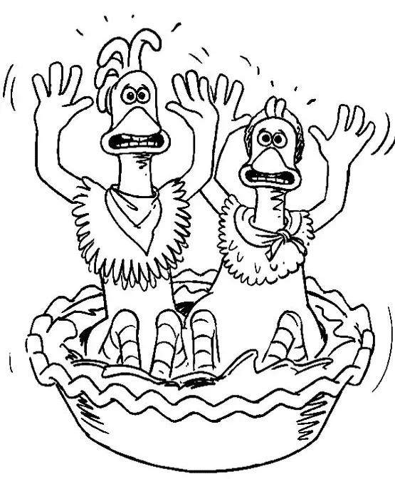 Chicken Run Coloring Pages 21