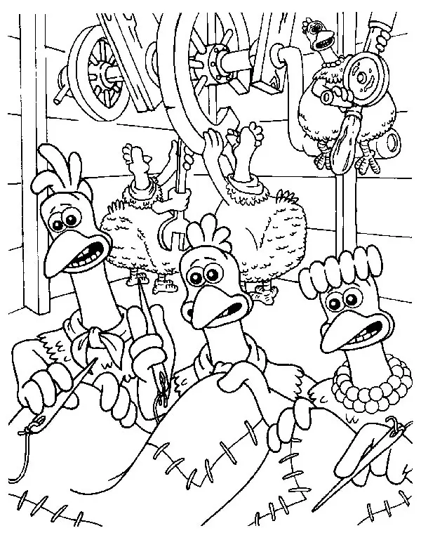 Chicken Run Coloring Pages 26