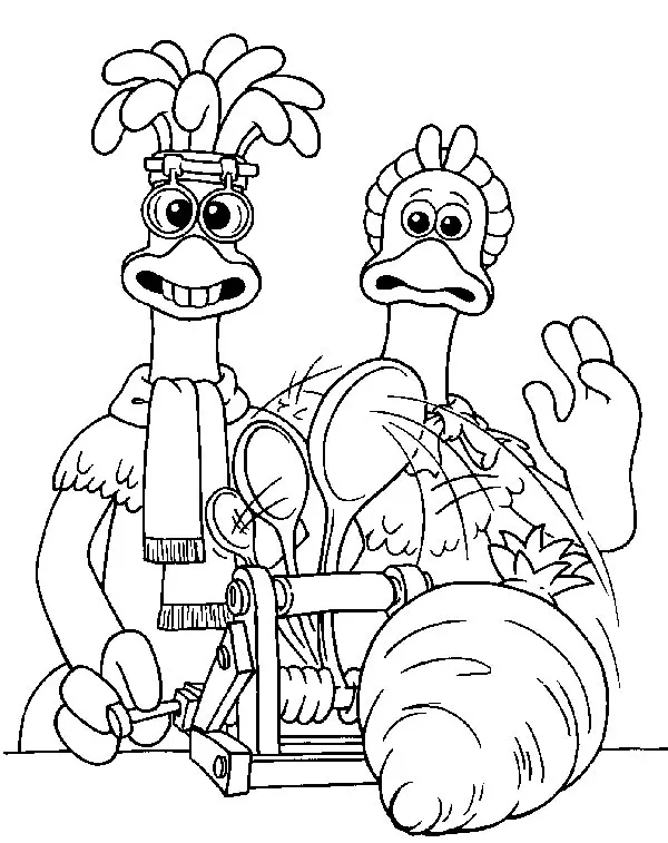 Chicken Run Coloring Pages 27