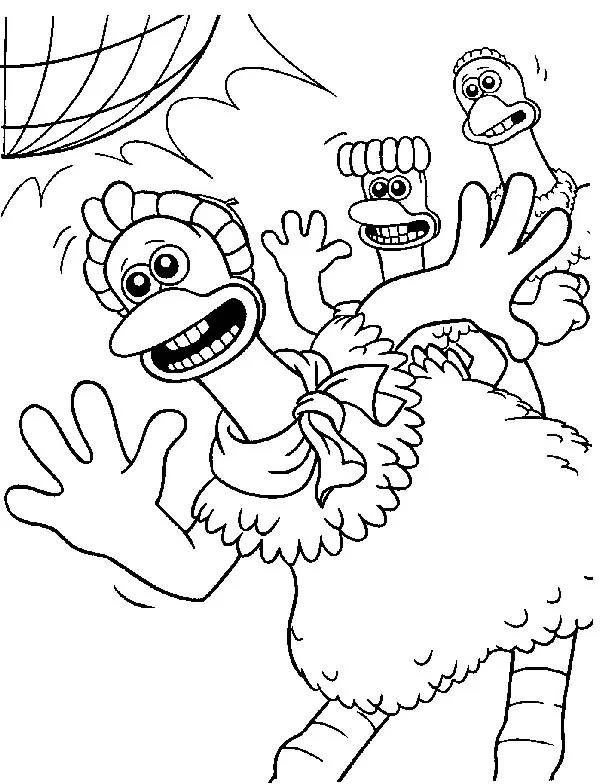 Chicken Run Coloring Pages 32