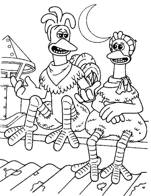 Chicken Run Coloring Pages 43