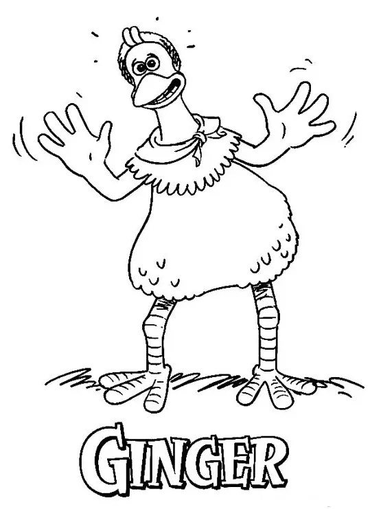 Chicken Run Para Colorear