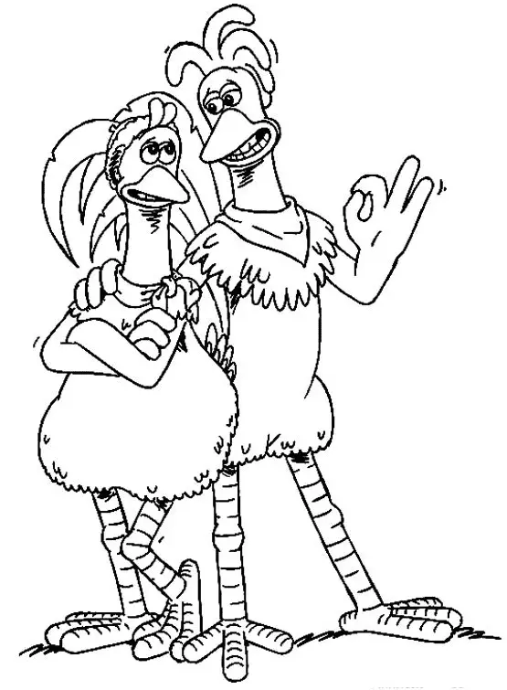 Chicken Run Coloring Pages 7