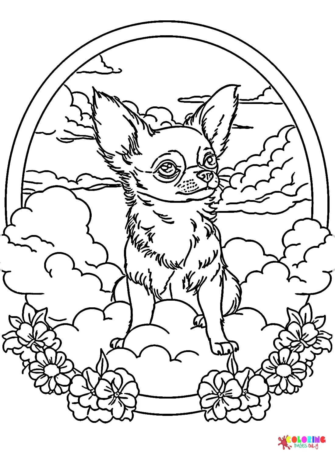 Chihuahua Coloring Pages 10