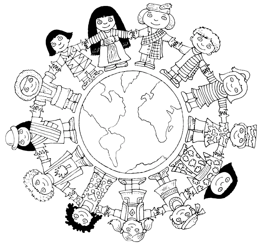 Children s Day Coloring Pages 1