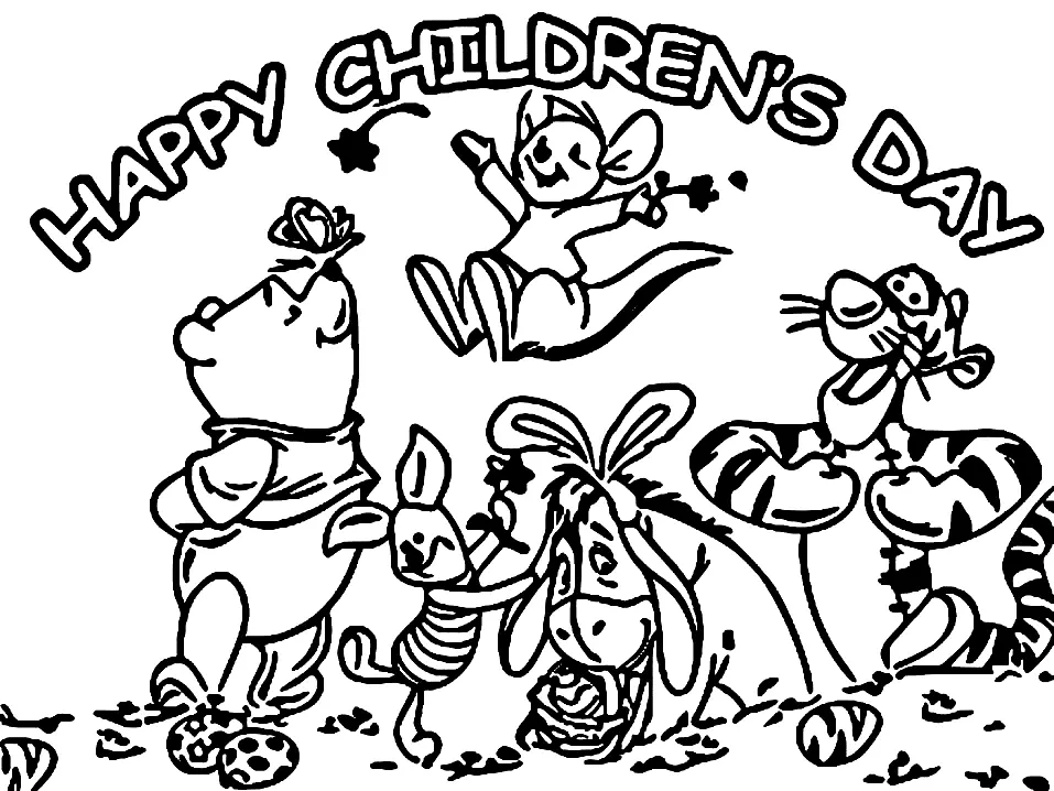 Children s Day Coloring Pages 10