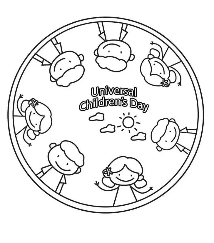 Children s Day Coloring Pages 11