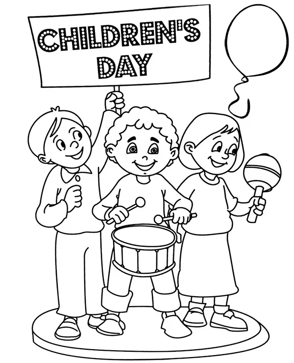 Children s Day Coloring Pages 13
