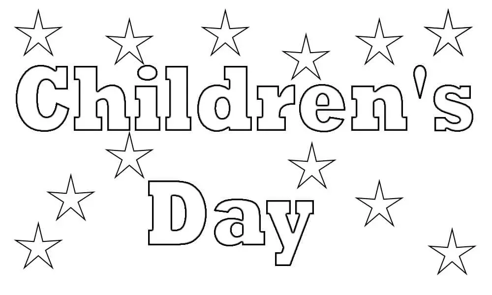 Children s Day Coloring Pages 17