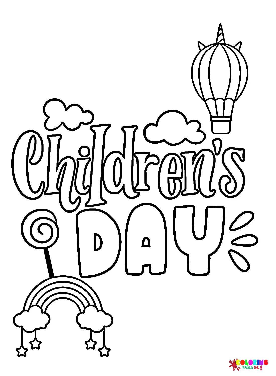 Children s Day Coloring Pages 25