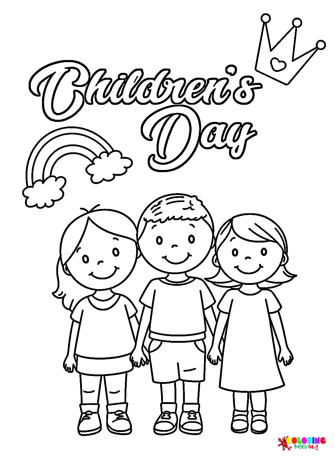 Dia Del Nino Para Colorear